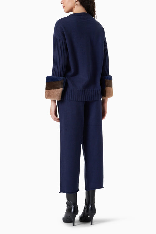 Jumeirah Navy Blue Winter Co-ord Set