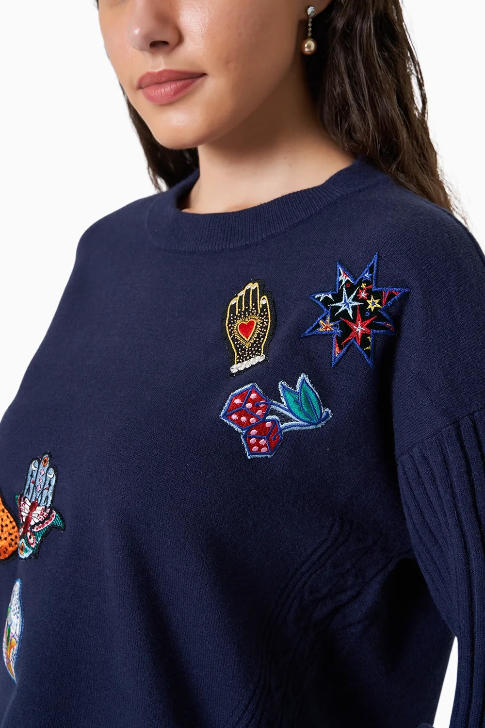 Jumeirah Navy Blue Winter Co-ord Set