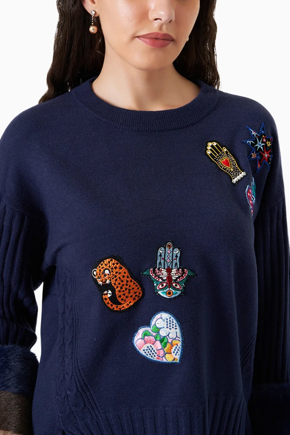 Jumeirah Navy Blue Winter Co-ord Set