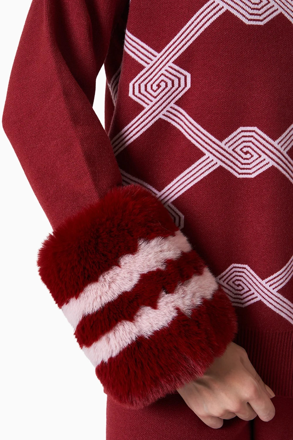 Isphahan Red Winter Co-ord Set