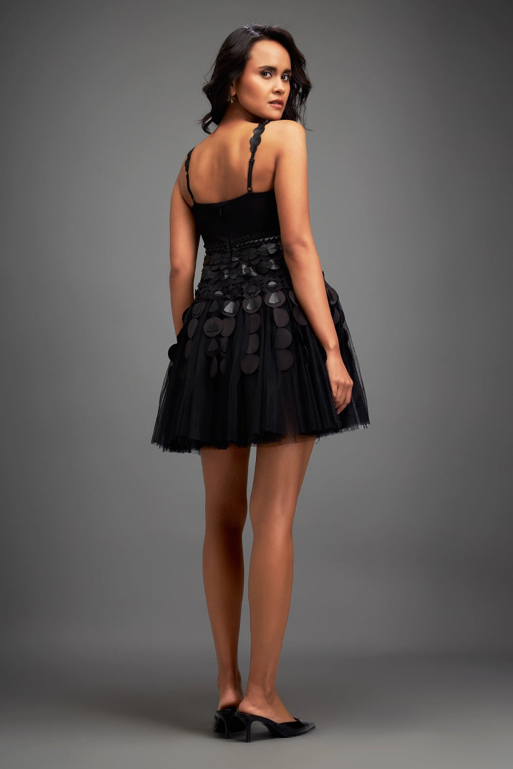 Black Chic Mini Flare Dress