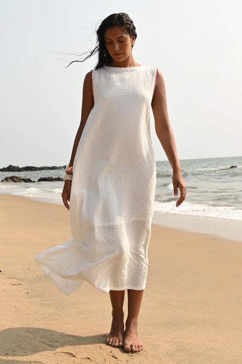 Eda Red Patch Dress