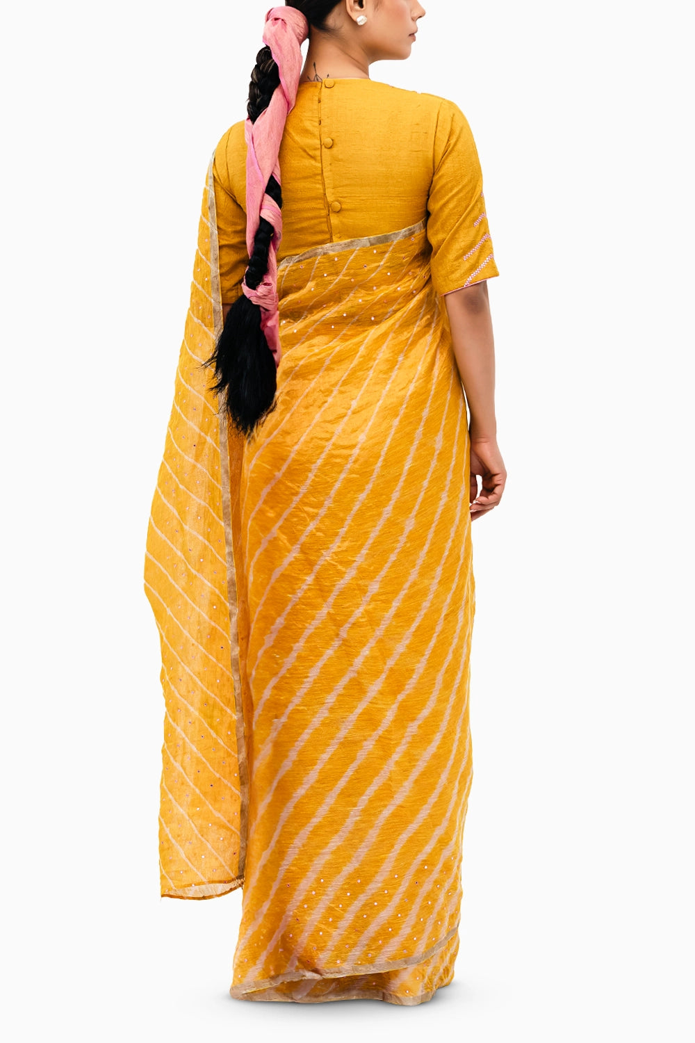 Yellow Luni Saree