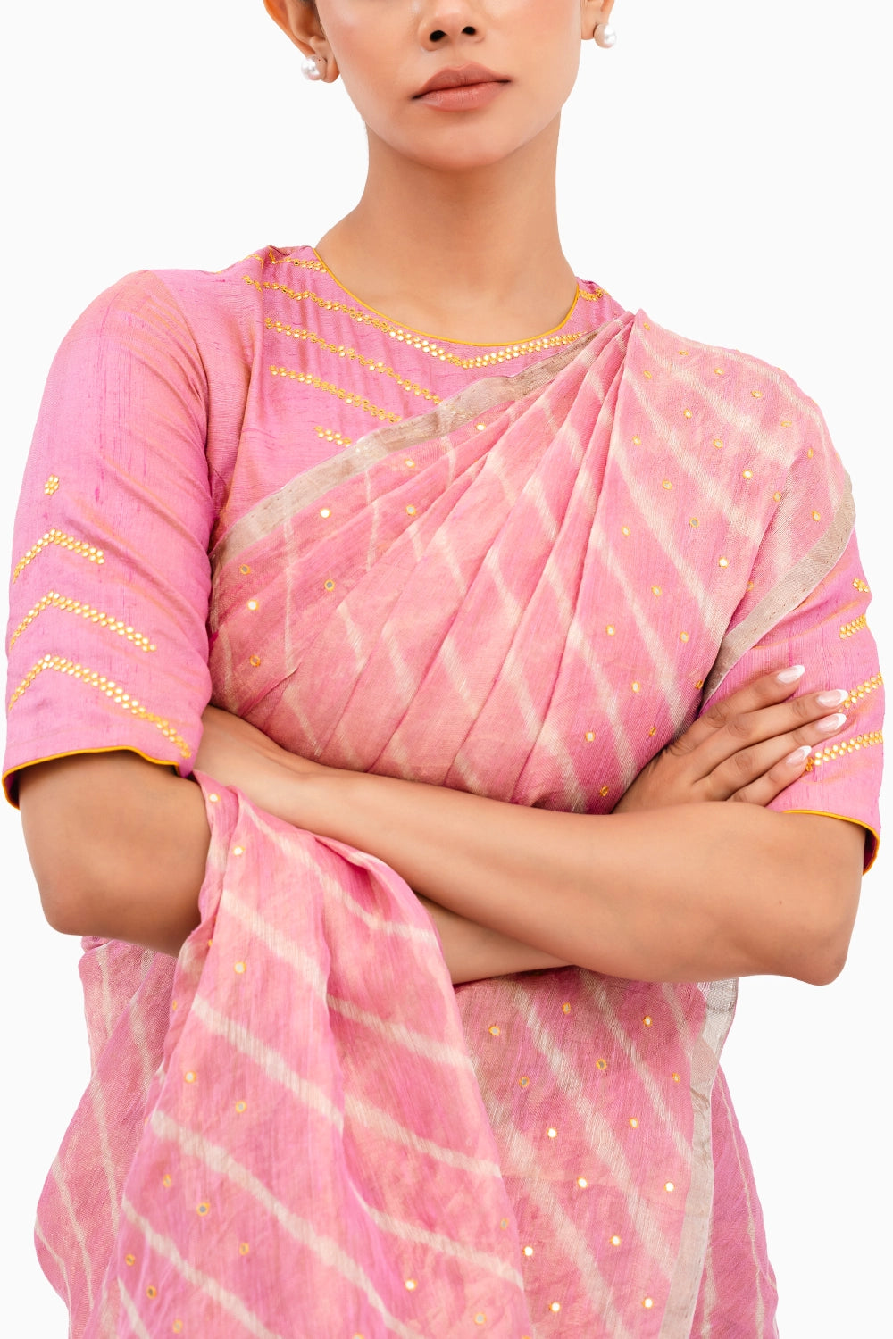 Pink Luni Saree