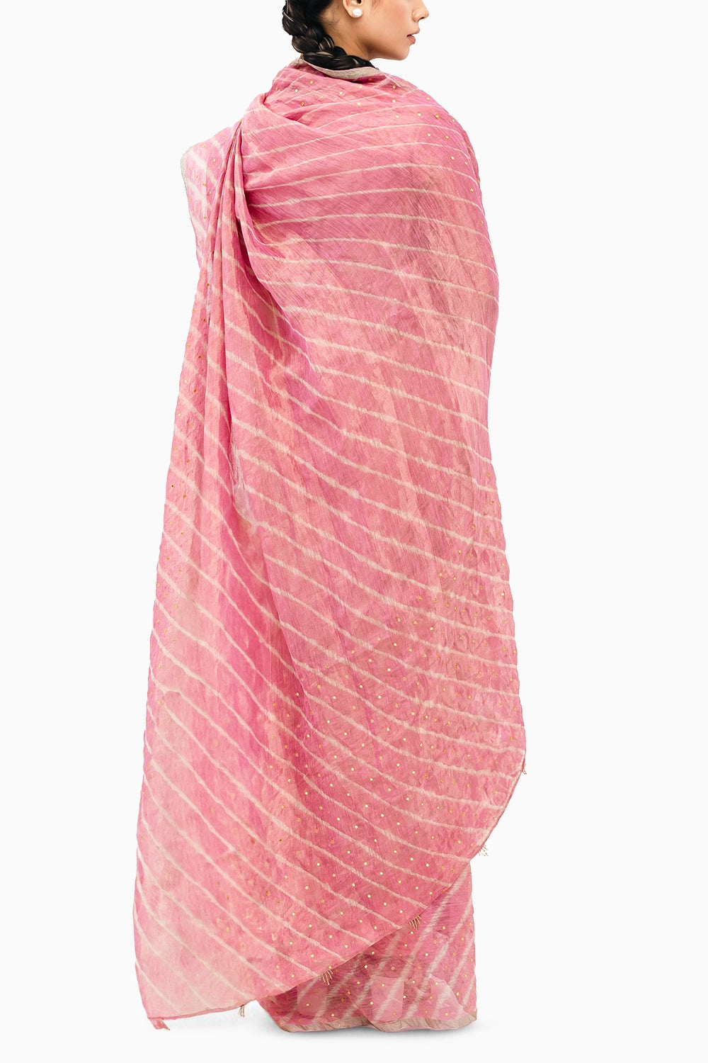 Pink Luni Saree