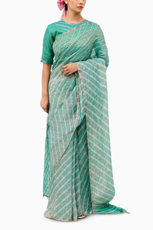 Blue Luni Saree
