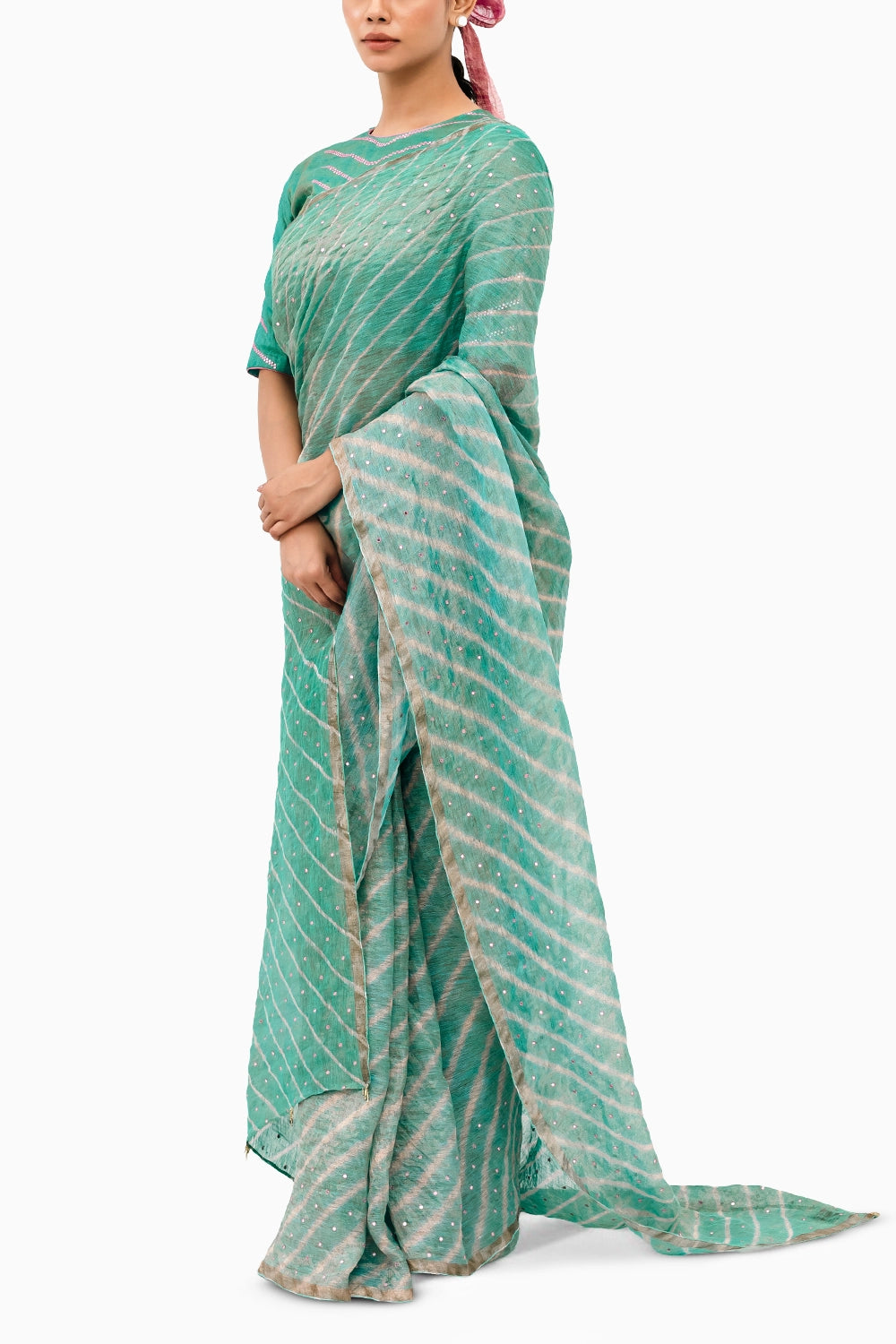 Blue Luni Saree