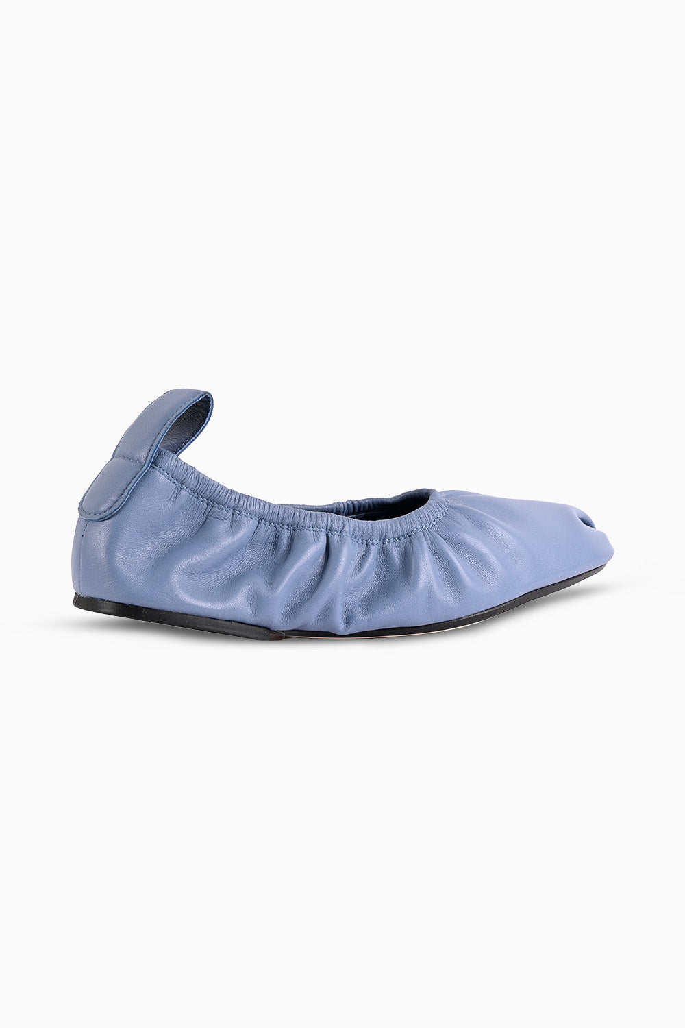 Camille Blue Elasticated Ballerina