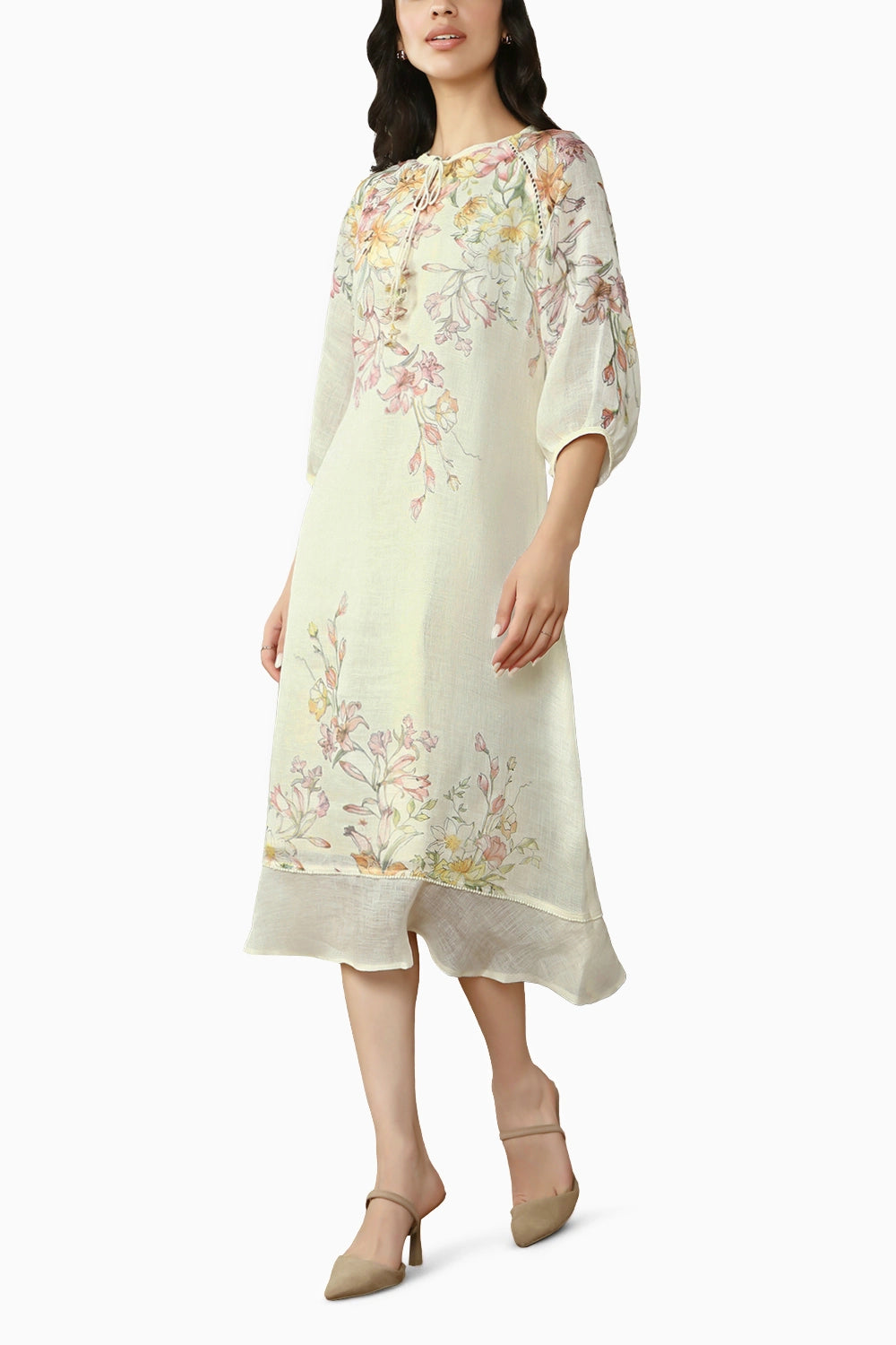 Offwhite Candy Blossom Kismat Dress