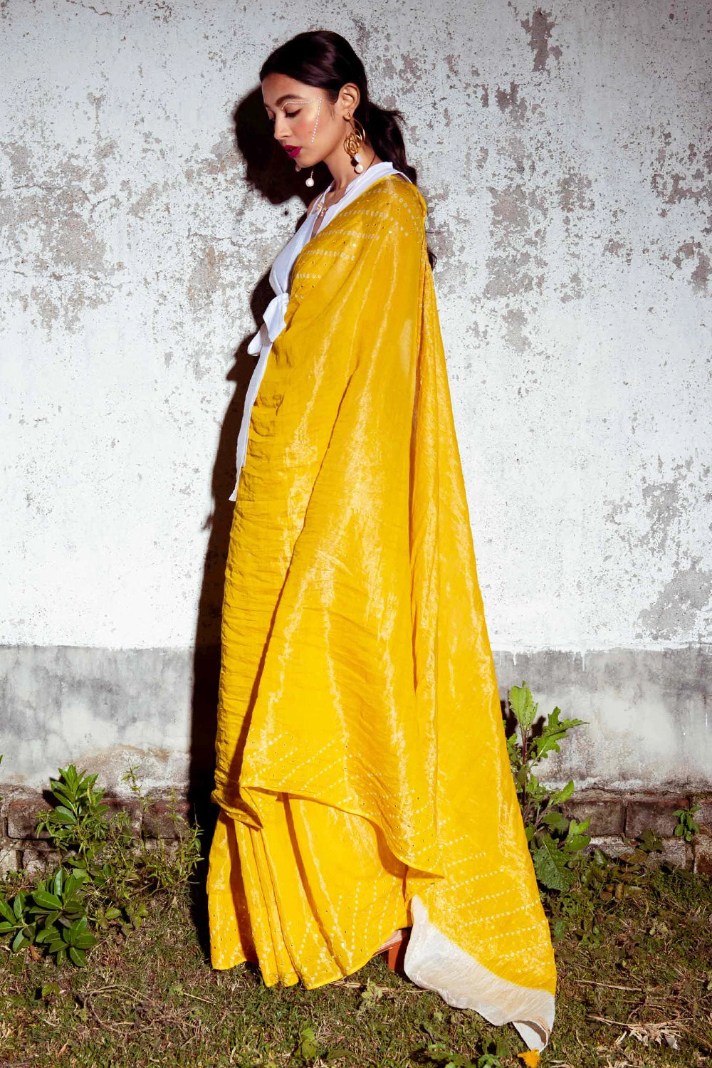 Yellow Chandra Saree