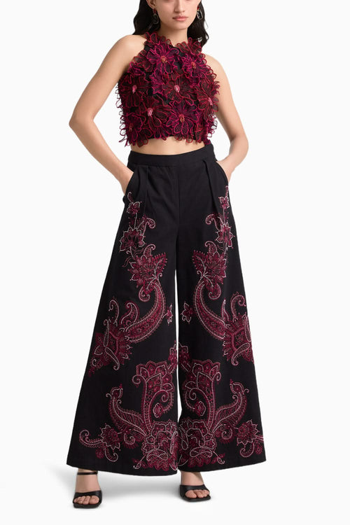 Black Paisley Coord Set