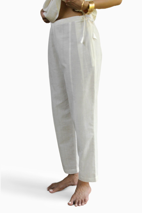 White Ciggie Pants