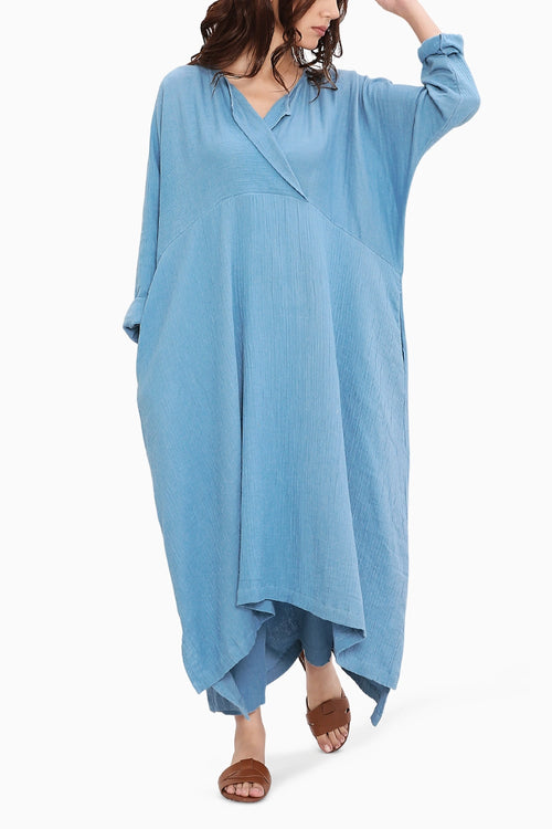Coco Blue Kaftan Tunic Set