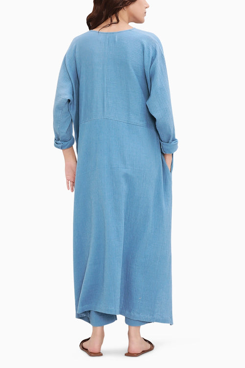 Coco Blue Kaftan Tunic Set