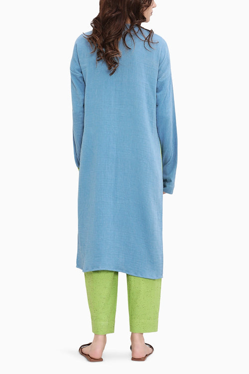 Coco Blue & Green Embroidered Set