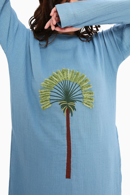Coco Blue & Green Embroidered Set