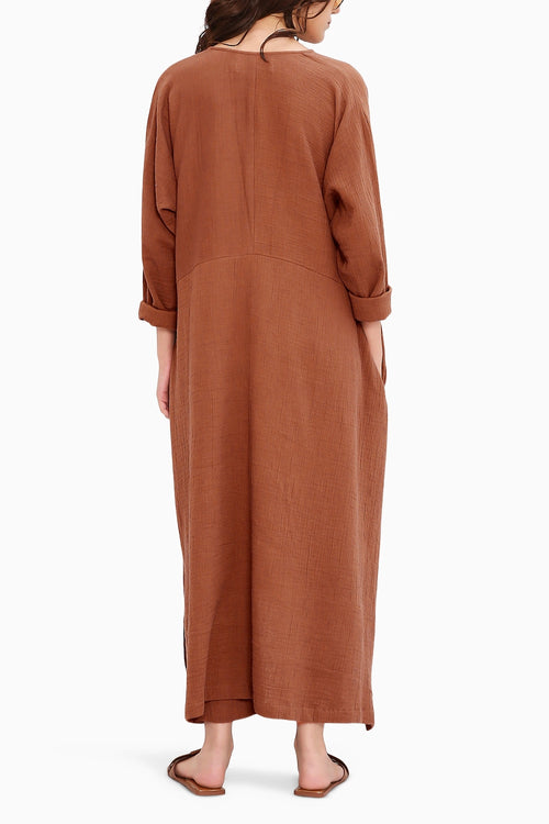 Coco Brown Kaftan Tunic