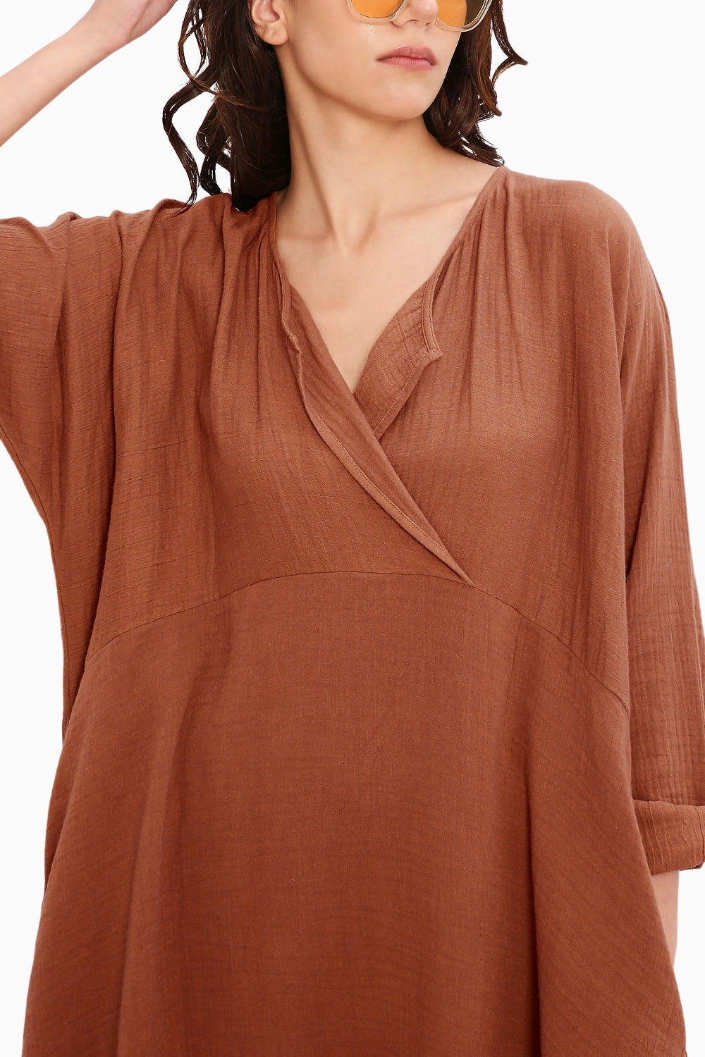 Coco Brown Kaftan Tunic