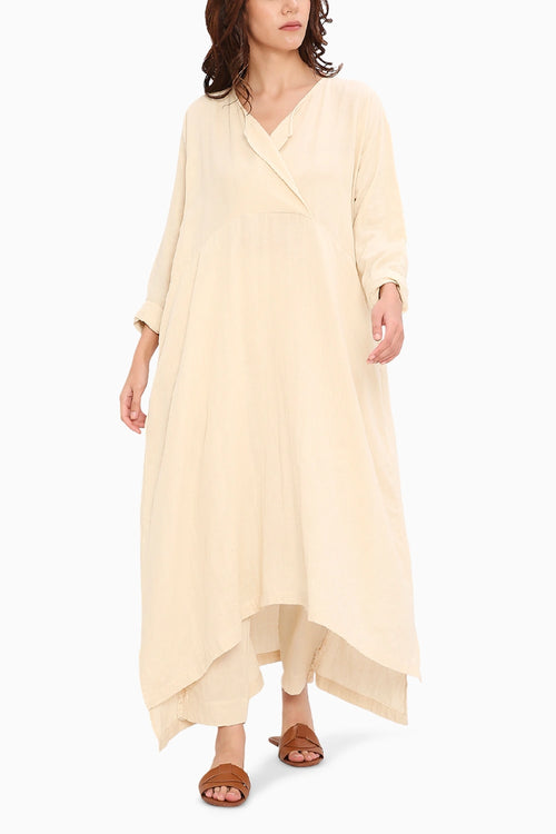 Coco Cream Kaftan Tunic Set