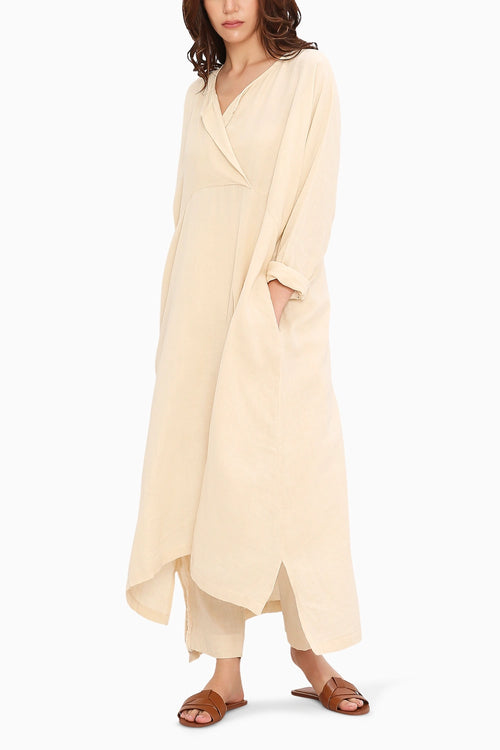 Coco Cream Kaftan Tunic Set