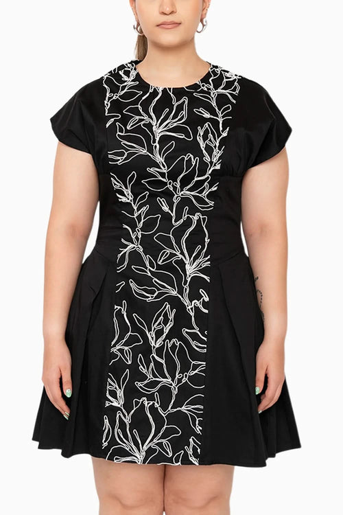 Black Lily of the Valley Dress