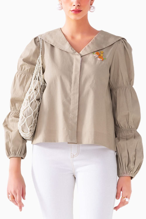 Mew Ecru Top