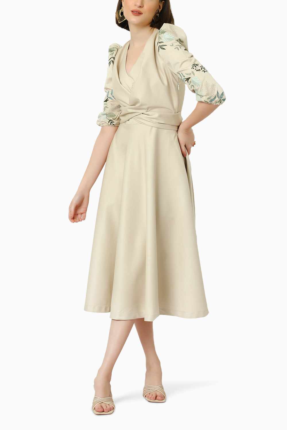 Oat Woodland Dress