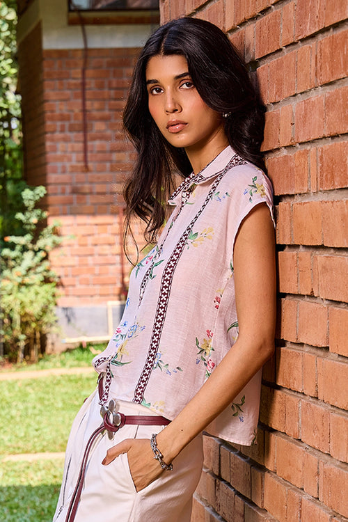 Rosé Floral Shirt