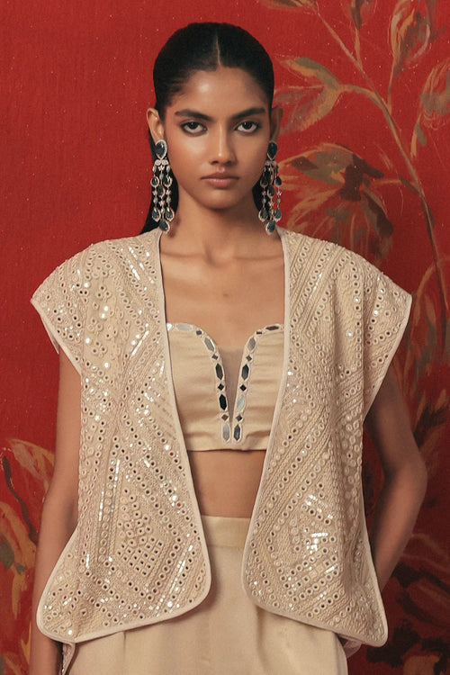 Ivory Mirrorwork Bandeau