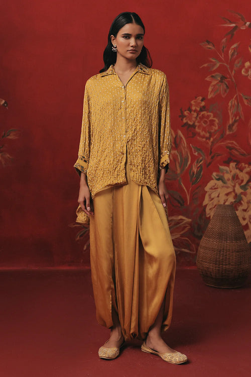 Amber Haze Bandhani Tunic Set