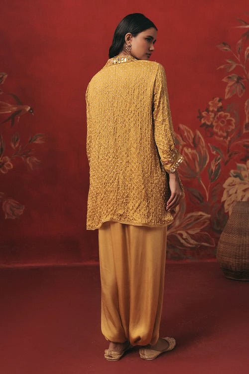 Amber Haze Bandhani Tunic Set