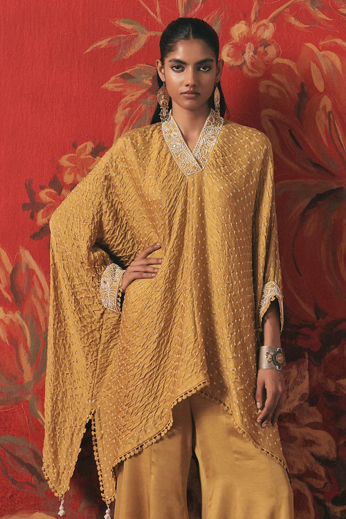 Amber Haze Bandhani Kaftan