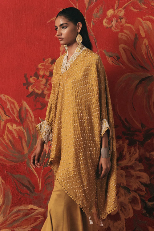 Amber Haze Bandhani Kaftan