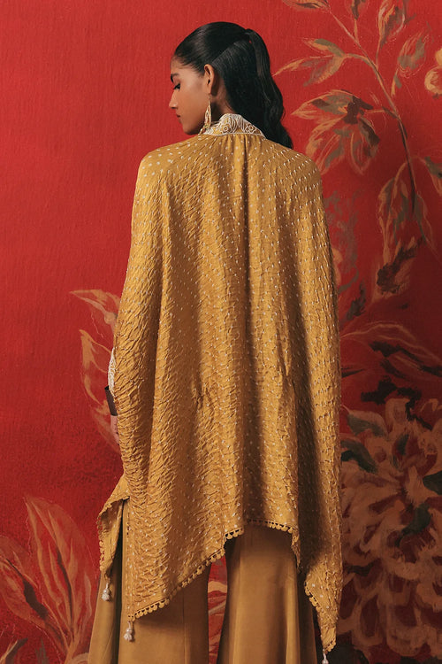 Amber Haze Bandhani Kaftan