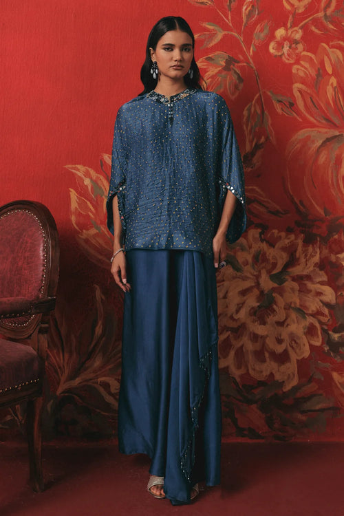 Deep Ocean Drawstring Skirt