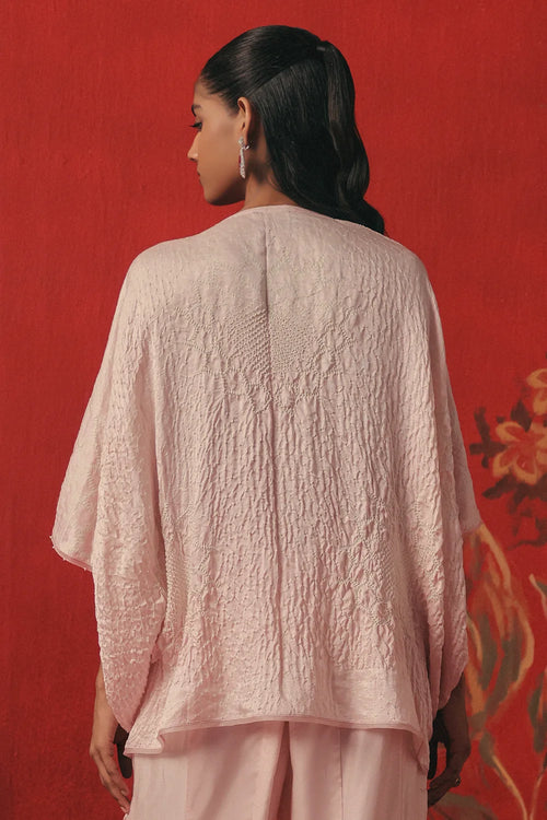 Pink Lemonade Bandhani Cowl Top