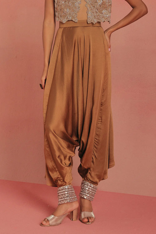 Antique Gold Afghani Dhoti