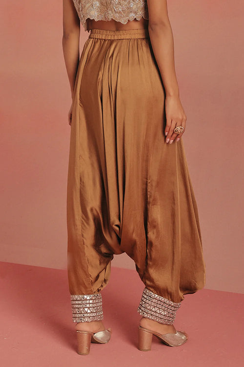 Antique Gold Afghani Dhoti