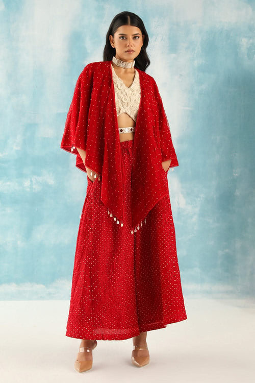 Red Scarf Cape