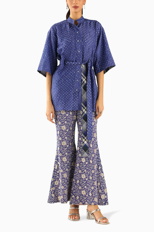 Peplum Top with Bellbottoms