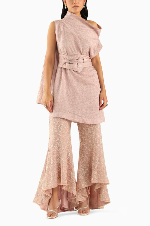 Pink Tulip Chikankari Pants