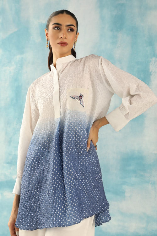OmbrÃƒÂ¨ Oversize Tunic with Palazzo