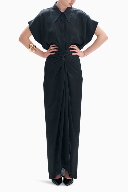 Black Miley Shirt with Honey Multiway Skirt