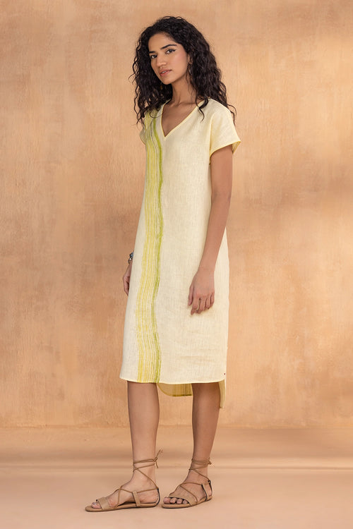 Brush Stroke Buttercup Monet Dress