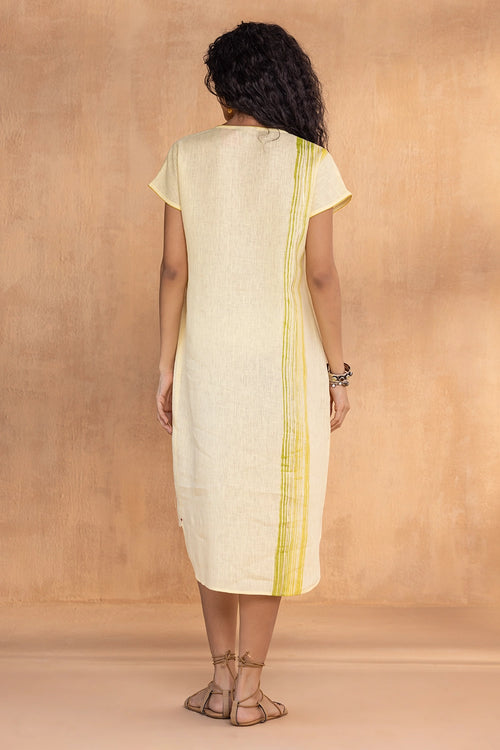 Brush Stroke Buttercup Monet Dress