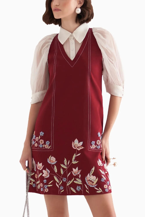 Marcella Plum Dress