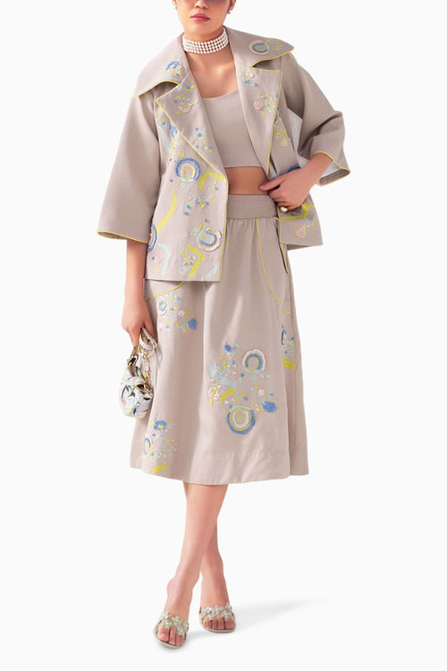 Bodrum Jacket and Skirt with Bralette