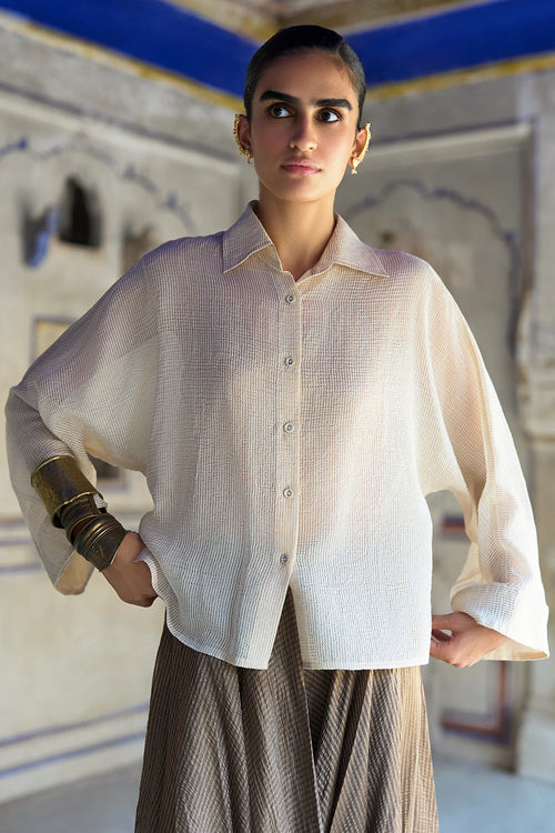Benares Tissue Structured Shirt