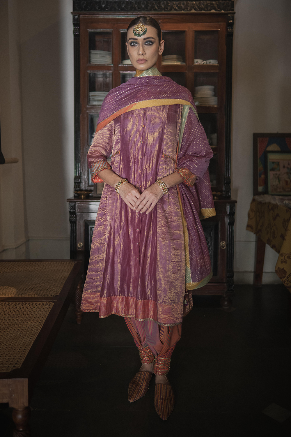 Jamun Purple Geet Kurta