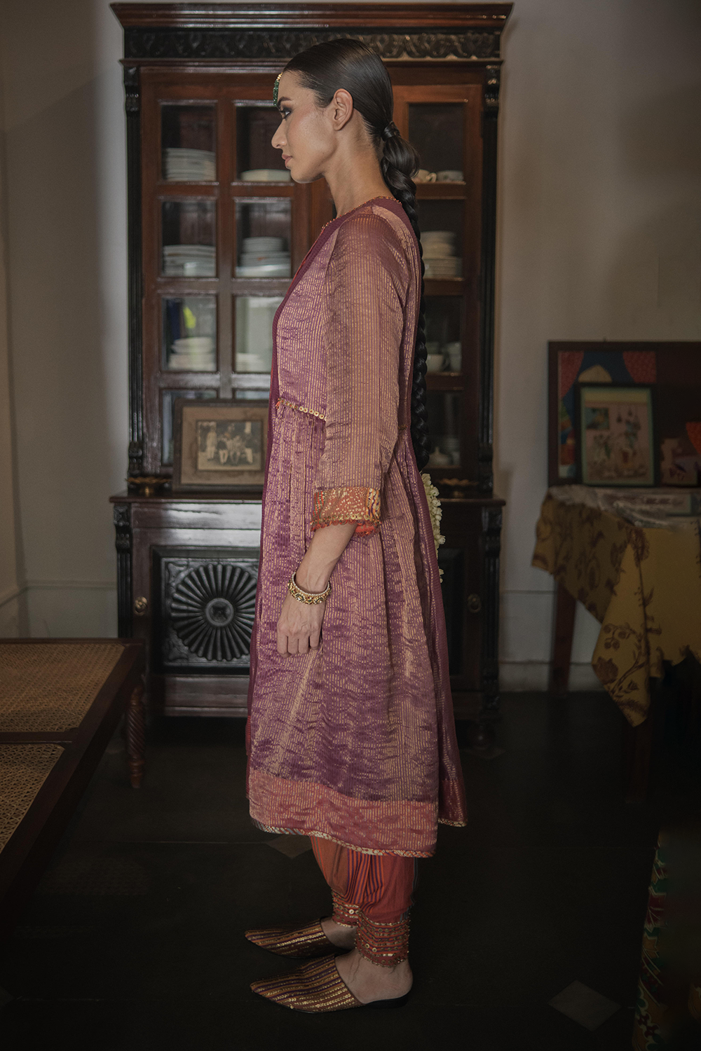 Jamun Purple Geet Kurta